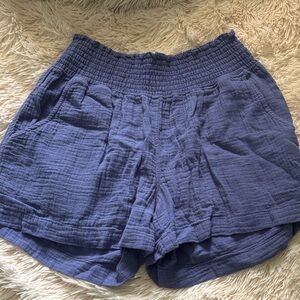 GAP High Waist Blue Shorts